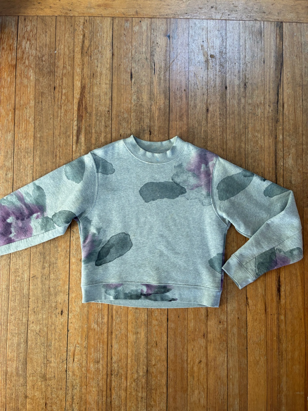 Acne Studios Grey Floral Crewneck Sweatshirt “Bird Print” AW13